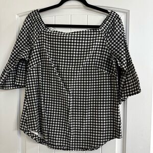 Wide shoulder White House Black Market top